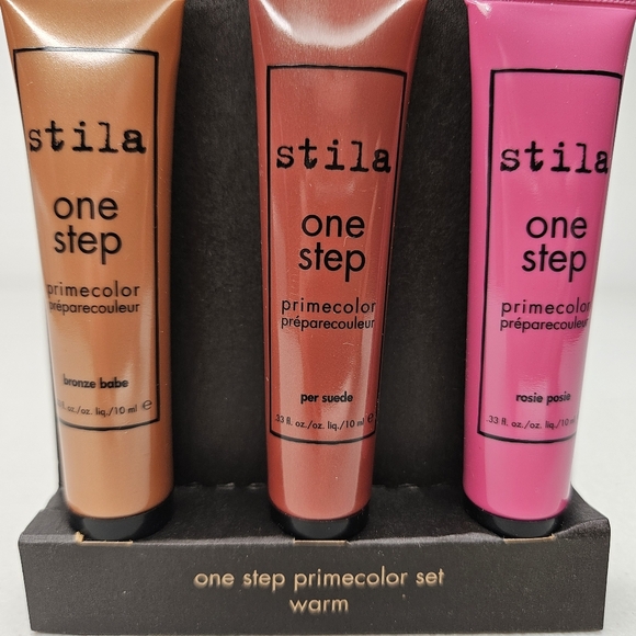 Stila Makeup Set One Step Prime Convertible Color Lip Cheek Eye New Rare - Picture 2 of 4